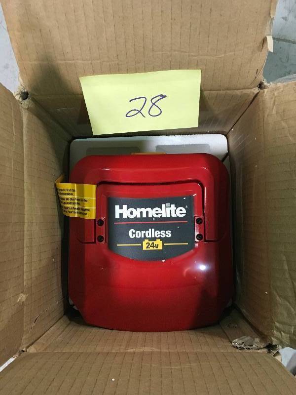 lot 28 image: HOMELITE 24-Volt Replacement Cordless Battery