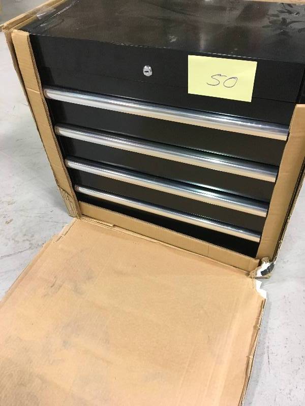 lot 50 image: MBI 26 in. 4-Drawer Tool Chest, Black in good conditions