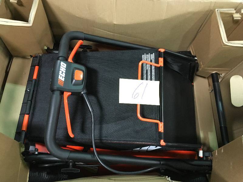 lot 61 image: Echo 21 in. 58-Volt Brushless Lithium-Ion Cordless Battery Walk Behind Push Lawn Mower - 4.0 Ah BatteryCharger Included in working conditions