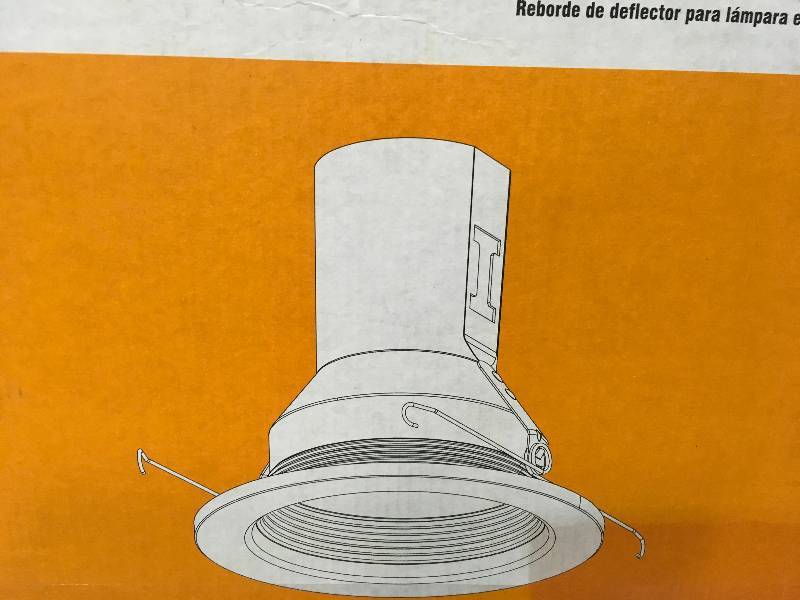 lot 79 image: Commercial Electric 5 in. White Recessed Baffle Trim (6-Pack) Lot of 2 new