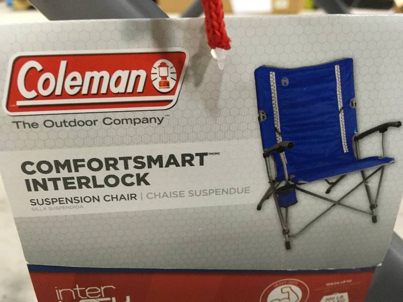 lot 84 image: Coleman Interlock Quad Chair in good conditions