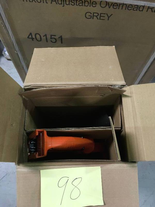 lot 98 image: BLACKDECKER 20V Lithium 10 String TrimmerSweeper Combo LCC221 - Orange in working conditions