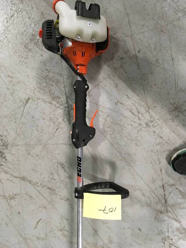 lot 107 image: ECHO 2 Cycle 21.2 cc Curved Shaft Gas Trimmer USED In good working condition