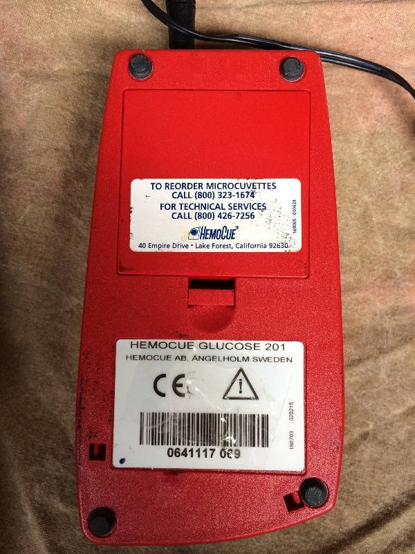 lot 5 image: Retails New $500 HemoCue 201 Hemoglobin System Blood Glucose Analyzer With Charging Adapter - Just Sold On Ebay USED $150 - Great Working Condition