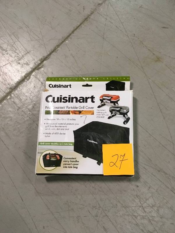 Cuisinart Tabletop Grill Tote and Cover (Fits CGG-180 or CEG-980)