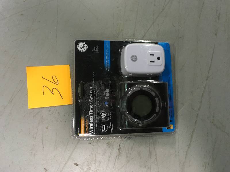 GE 26684 Wireless Indoor Single-Grounded Digital Timer