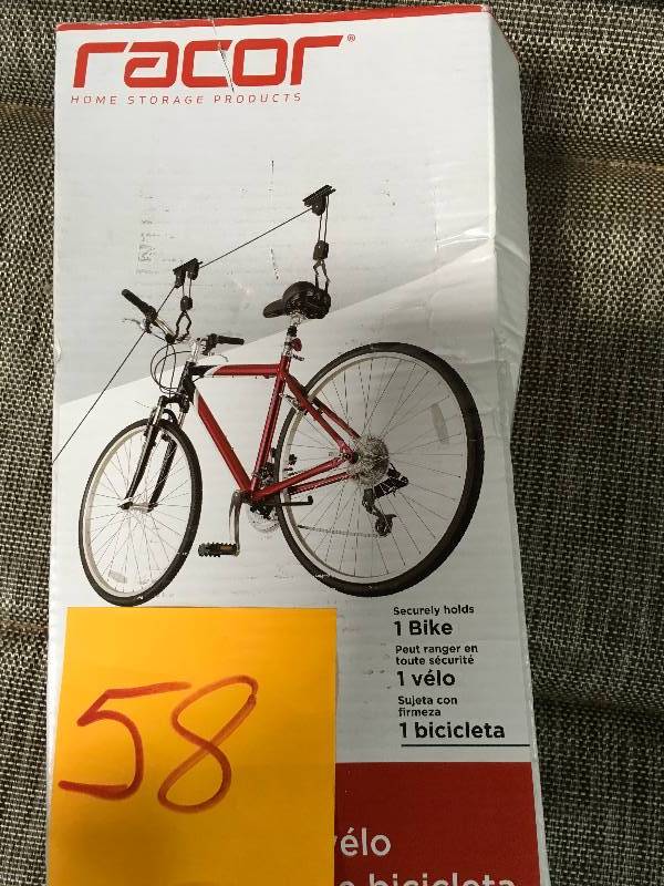 RACOR 1-Bike Ceiling Mount Bike Lift