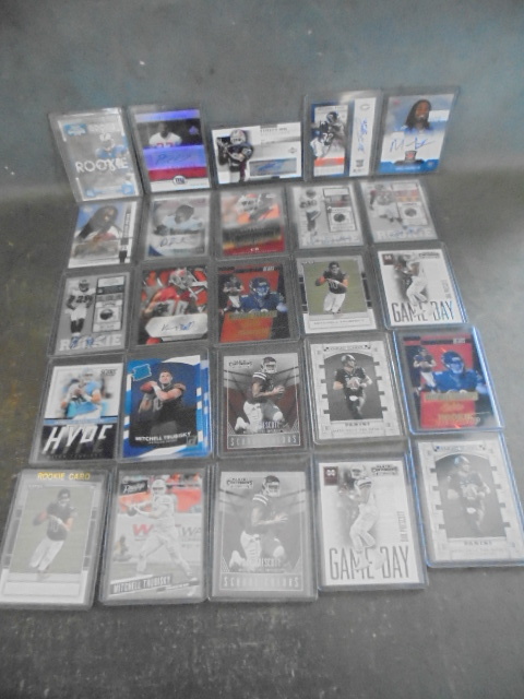 lot 51 image: Rookie Football Cards, Some Signed