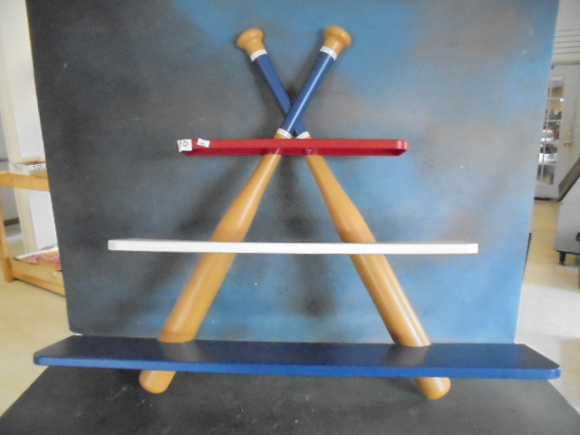 lot 50 image: Baseball Wall Shelf