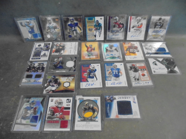 lot 56 image: Football Rookie Patch Cards some Signed