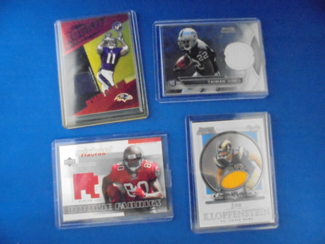 lot 63 image: NFL Jersey Patch Cards and NFL Rookie Cards