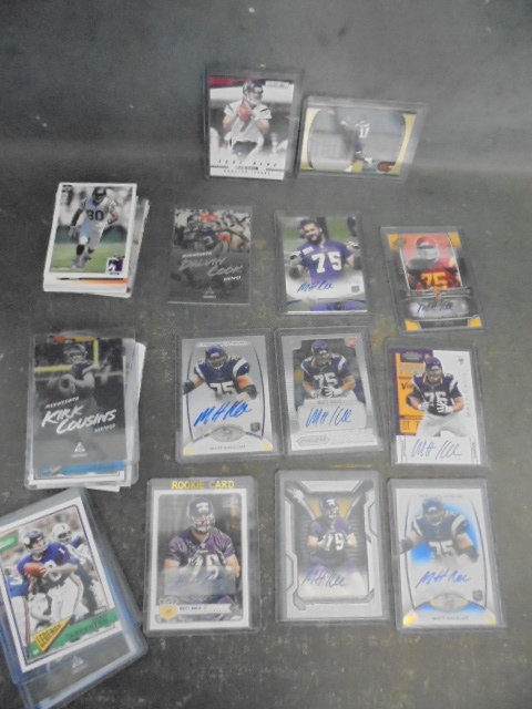 lot 66 image: Case Keenum & Randy Moss Rookie Cards, Matt Kalil Autograph Cards with 40 Viking Rookie Cards