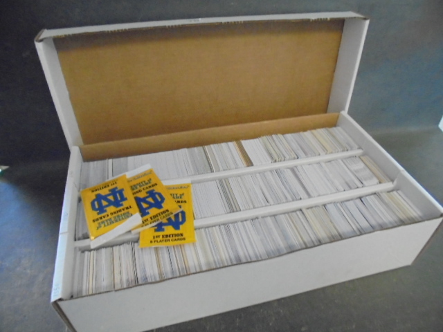 lot 70 image: Box of NFL and MLB Collector Cards with 3 Unopened Collegiate Collection packs