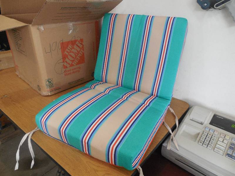 lot 38 image: (3) PATIO CUSHIONS