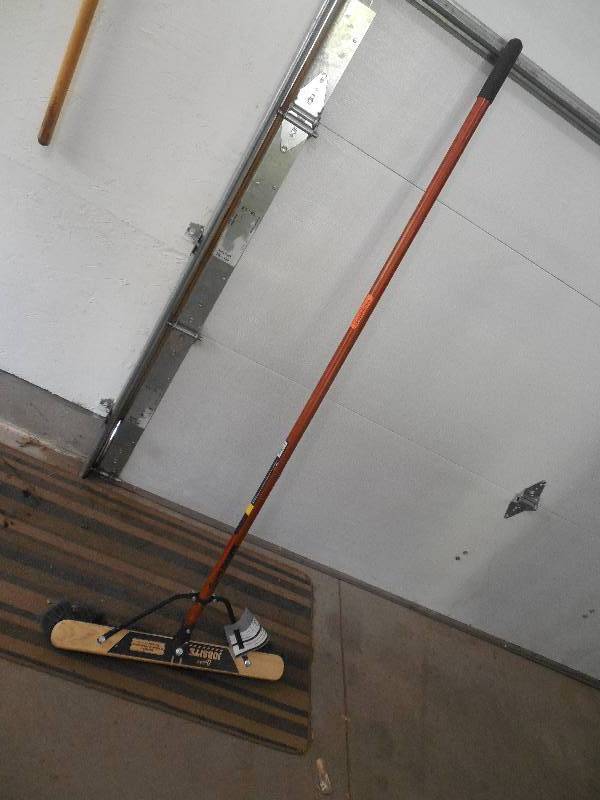 lot 74 image: Quickie Job Site 24 in. Smooth Surface Push Broom