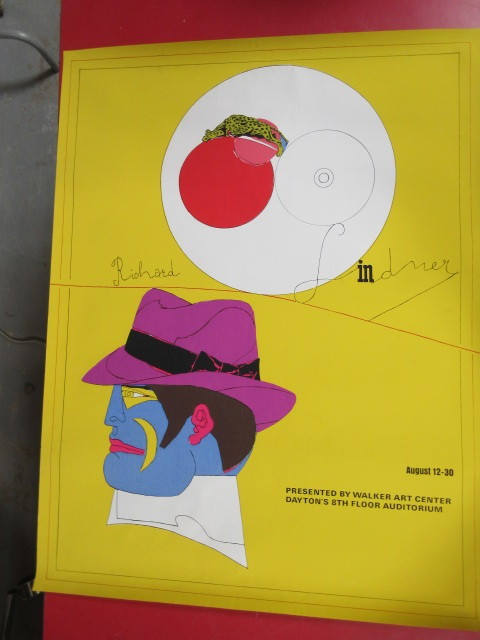 lot 228 image: WALKER ART CENTER POSTER FOR ARTIST RICHARD LINDNER EXHIBIT