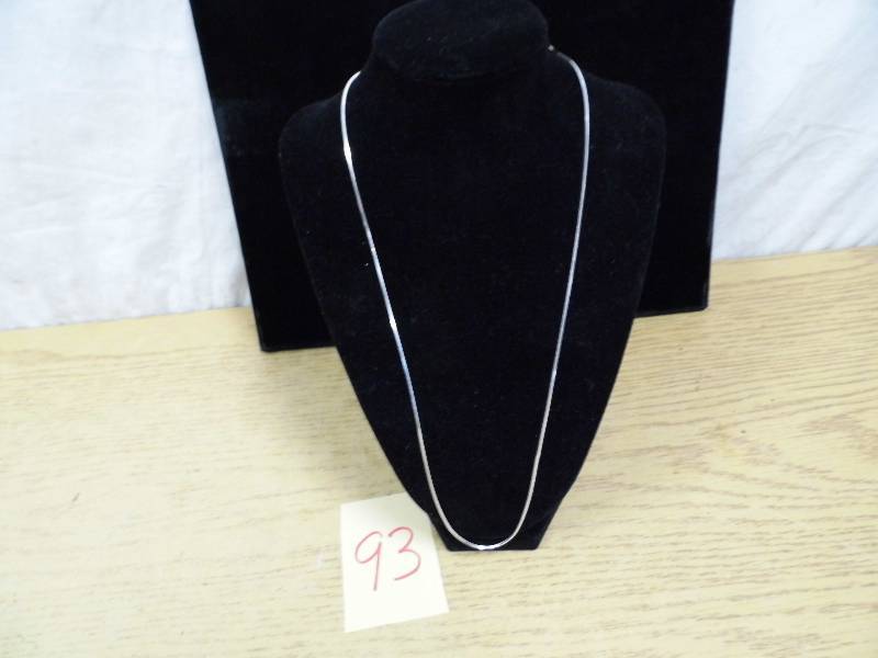 lot 93 image: .925 Silver Necklace