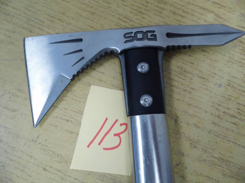 lot 113 image: SOG Voodoo Mini Hawk Axe