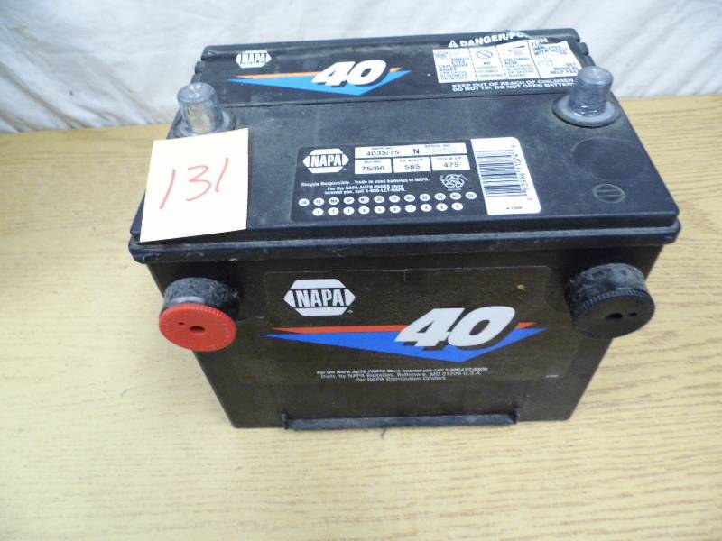 lot 131 image: NAPA 40 Battery