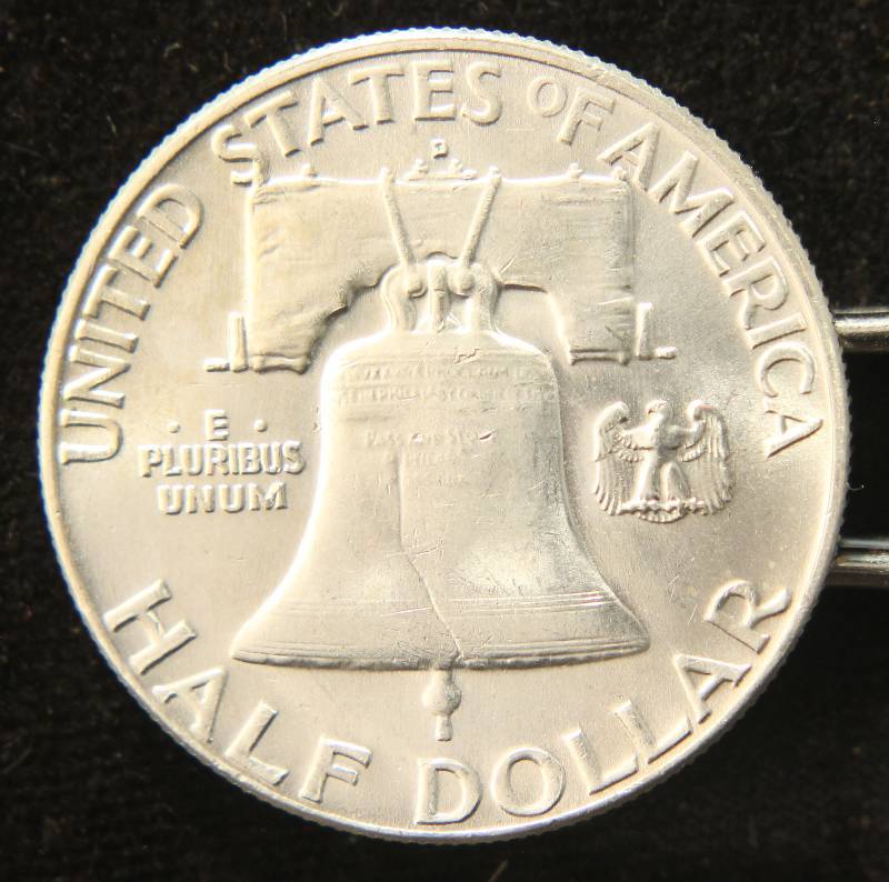 1962-D FRANKLIN SILVER HALF DOLLAR BU-UNC