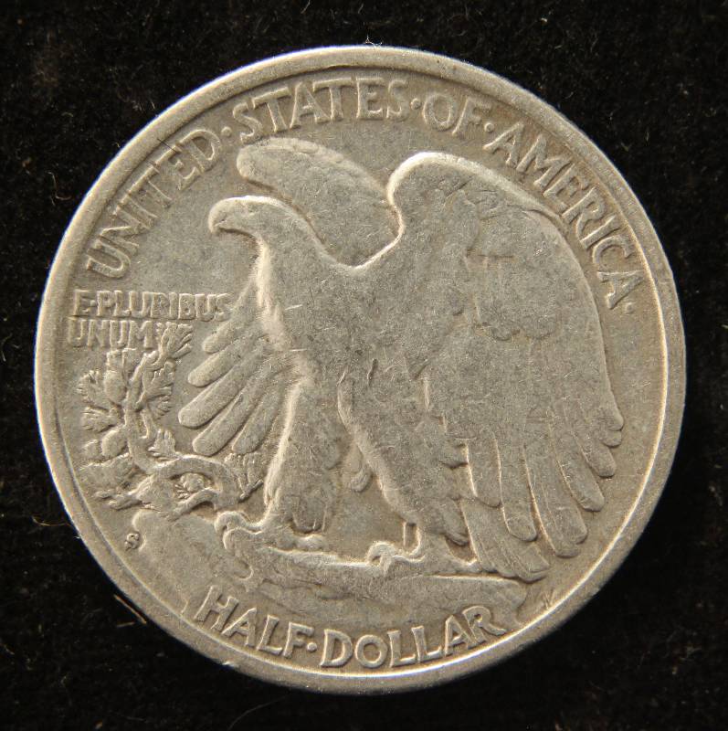 1944-S WALKING LIBERTY SILVER HALF DOLLAR