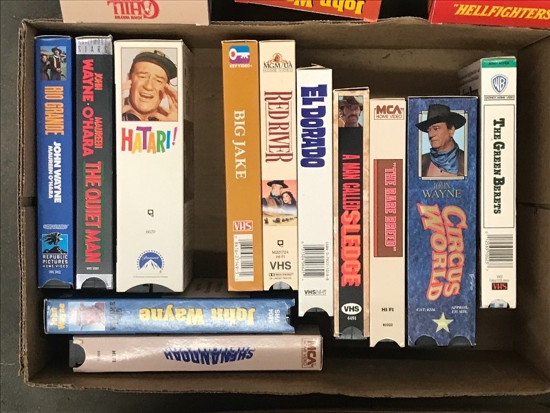 lot 19 image: Assorted John Wayne & More VHS Movies
