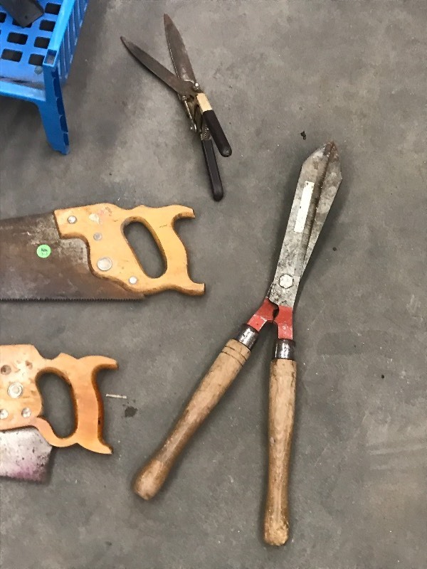 lot 27 image: Yard Tools, Tire Jack, Etc