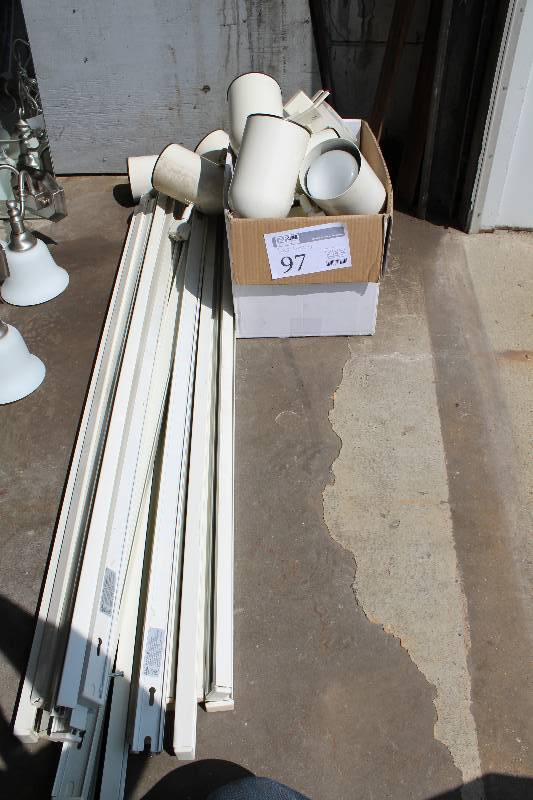 lot 97 image: W.A.C Track Lighting System - Lights, Tracks, Hardware