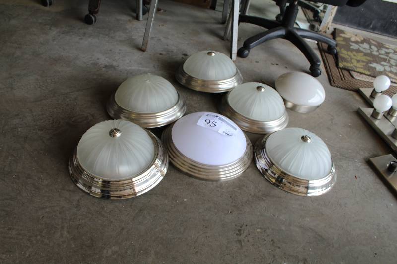 lot 95 image: Lot of (7) Ceiling Light Fixtures