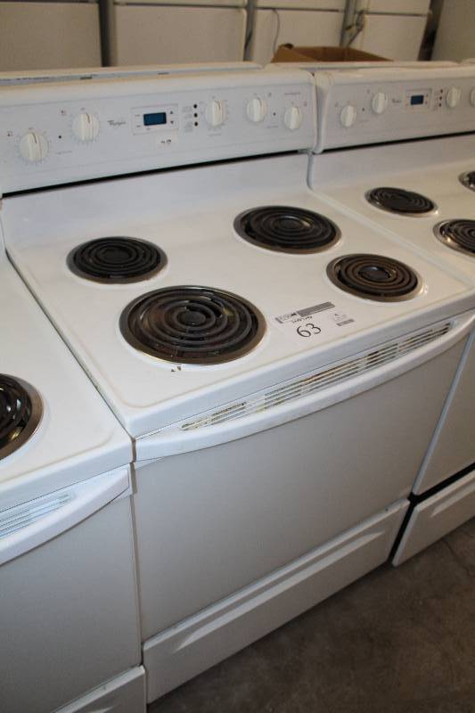 lot 63 image: Whirlpool 4-Burner Stove Top Oven