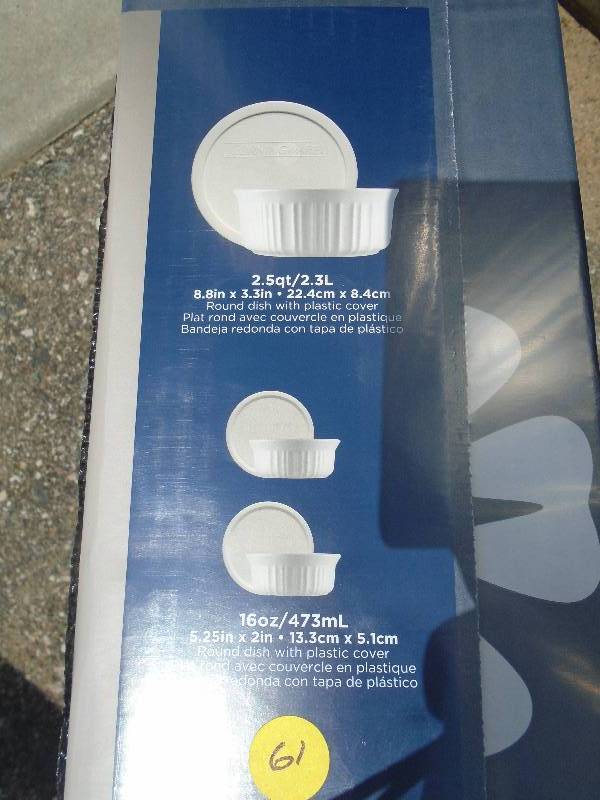 6 Piece Corning Ware Set