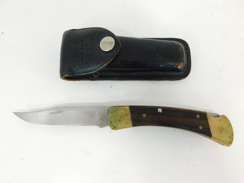lot 44 image: Buck 110 USA Fold Up Knife In Case