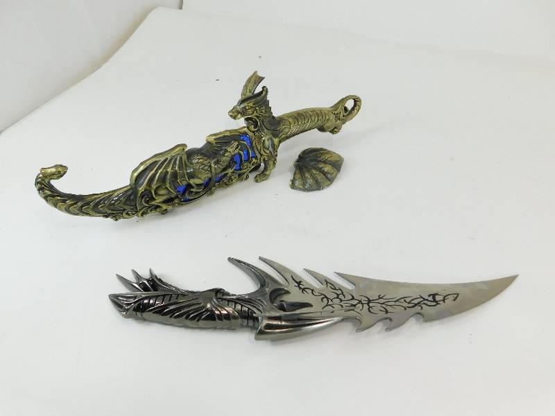 lot 64 image: Two Daggers--Stainless Steel Blades
