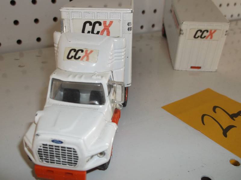 CCX semi and two trailers