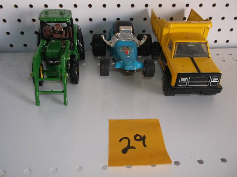 Tractor and dump truck toys