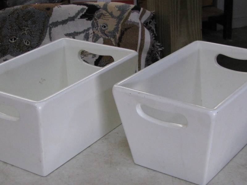 lot 33 image: Wood Storage Boxes