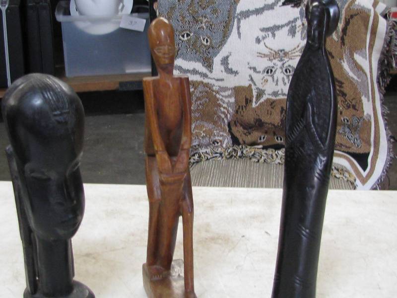 lot 61 image: Wood Figurines
