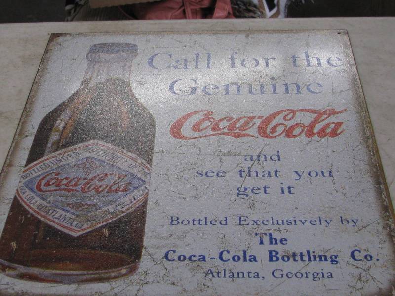 lot 120 image: Coca-Cola Sign