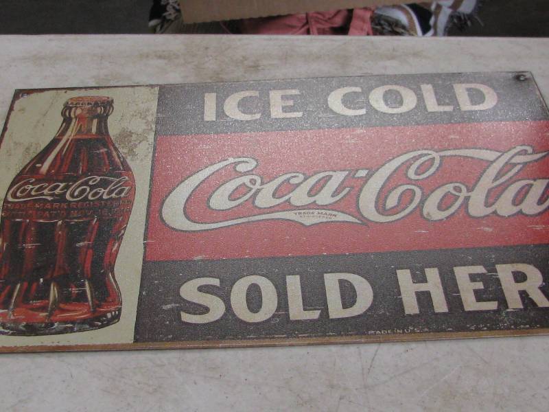 lot 121 image: Coca-Cola Sign