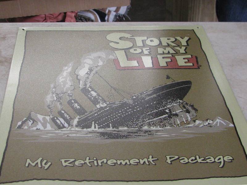 lot 123 image: Story of my Life Sign