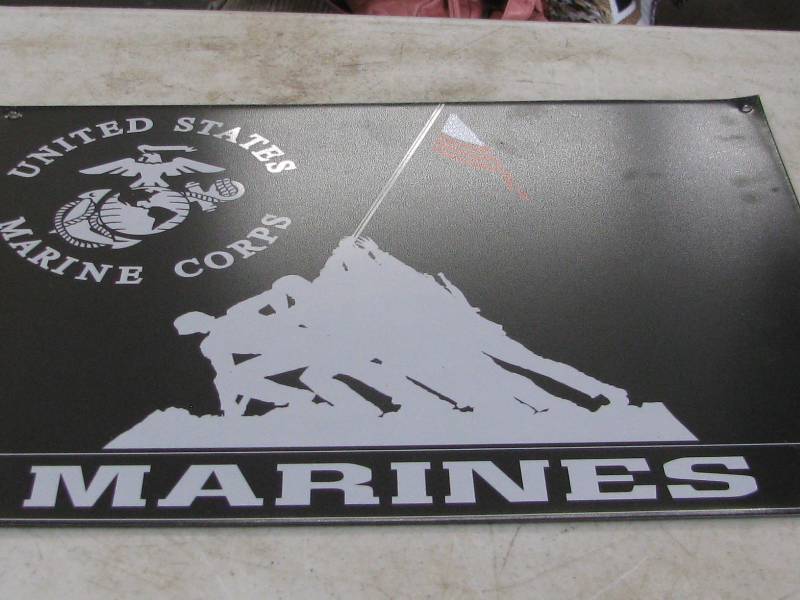 lot 124 image: U.S. Marines Sign