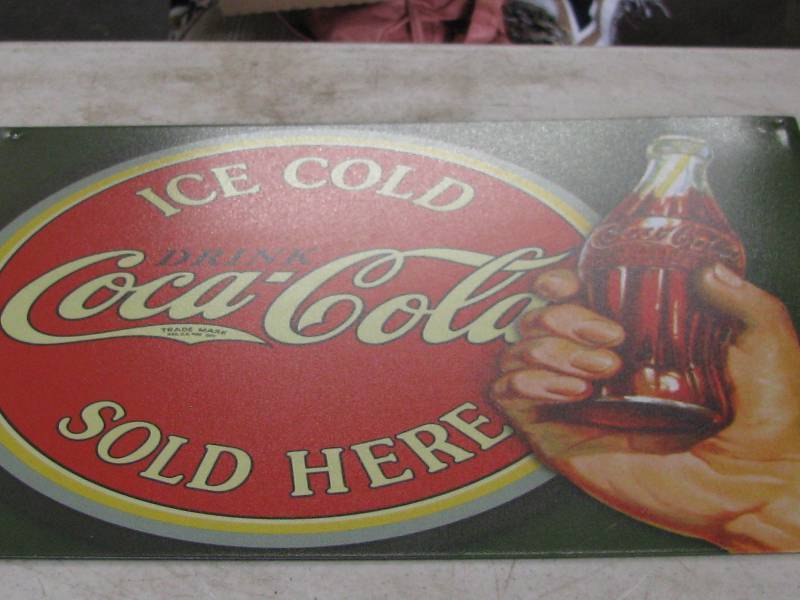 lot 125 image: Coca-Cola Sign