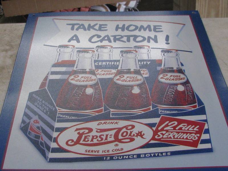 lot 127 image: Pepsi-Cola Sign