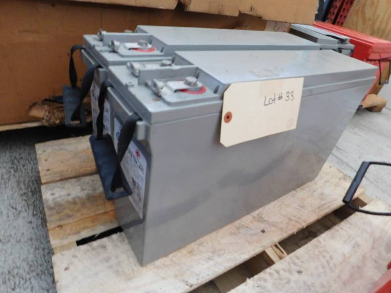 lot 33 image: Two GS Ply 12V 185FT Batteries