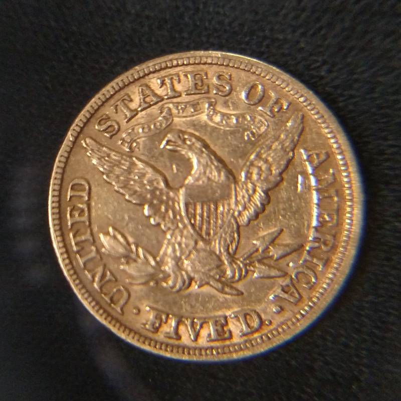 lot 1 image: 1880 Five Dollar Liberty Head Gold ...