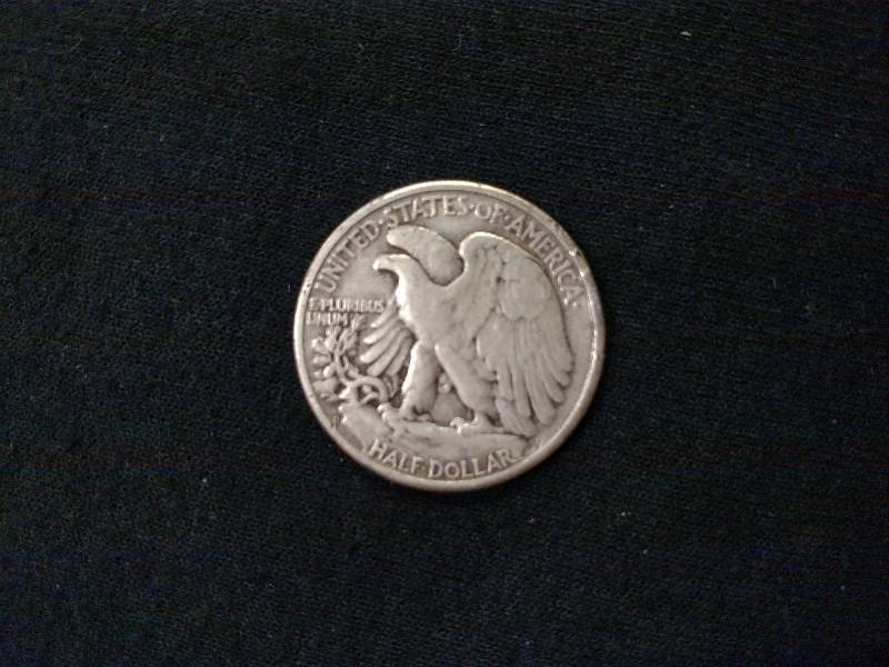 lot 36 image: 1945 D Walking Liberty Silver Half ...