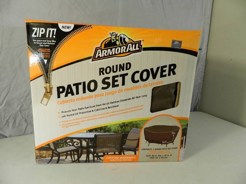 lot 35 image: New ArmorAll Round Patio Set Cover