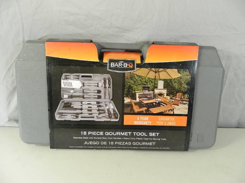 lot 38 image: New Mr. Bar-B-Que 18 Piece Gourmet Tool Set
