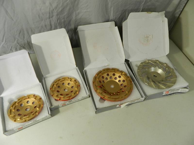 lot 60 image: New and Used Diamond Grinding Cups