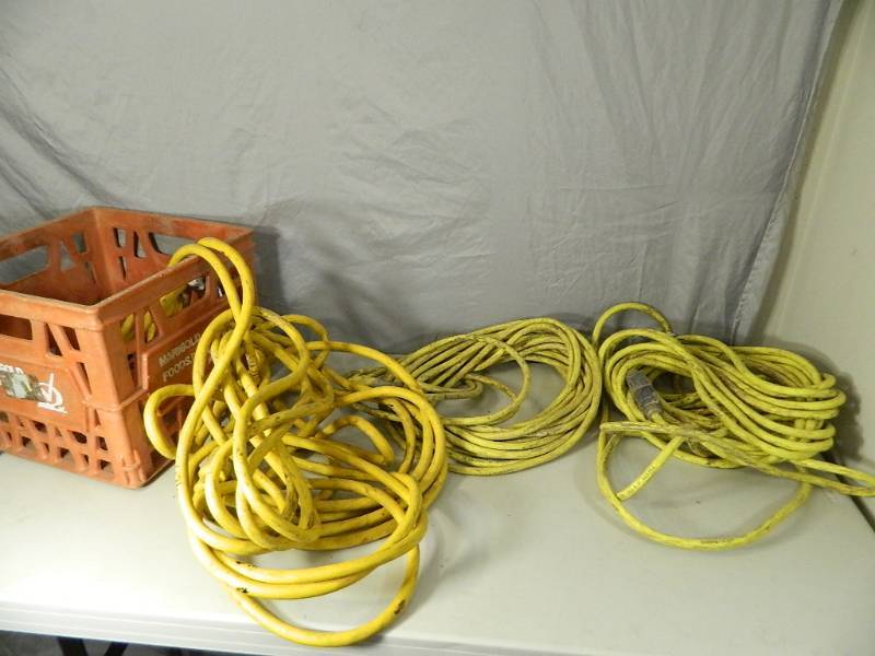 lot 63 image: 3 Heavy Extension Cords